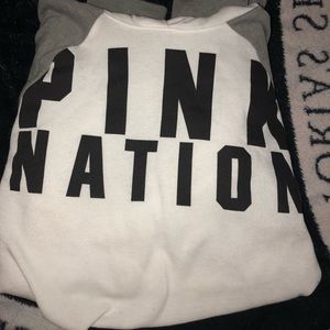 NWOT Pink Nation Crop Hoodie